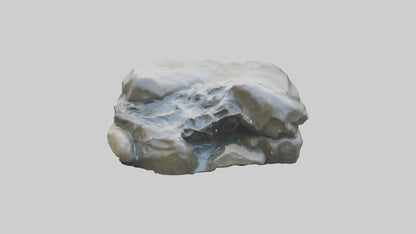 Flowing River Stone Sculpture model 3D model