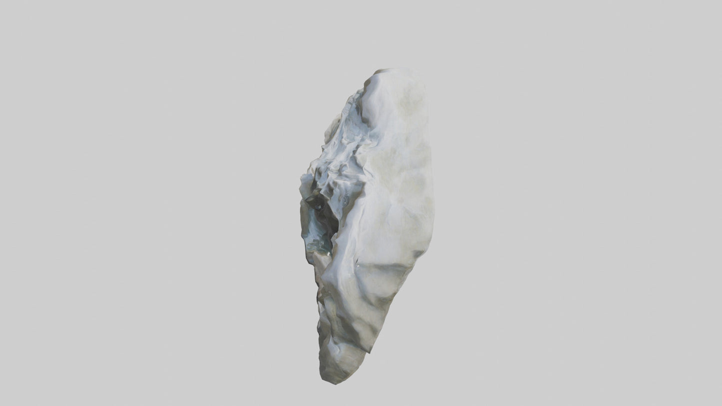 Flowing River Stone Sculpture model 3D model