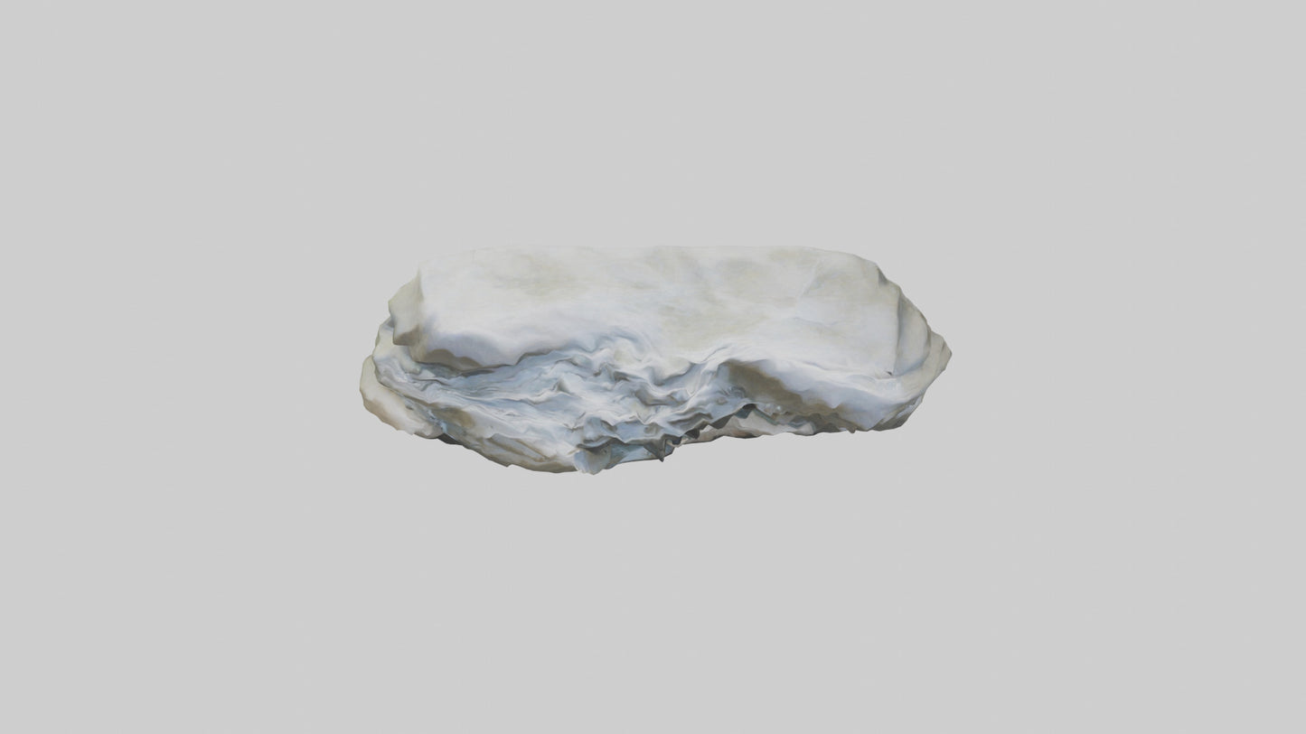 Flowing River Stone Sculpture model 3D model