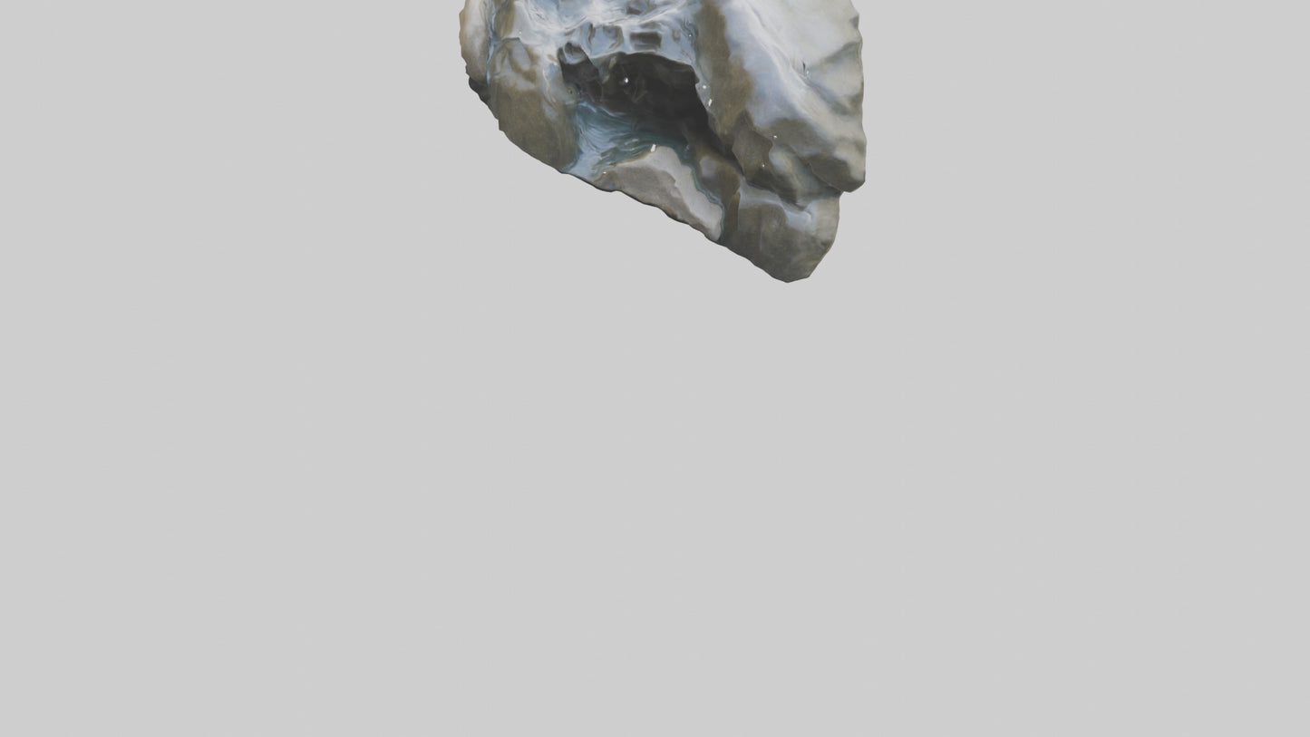 Flowing River Stone Sculpture model 3D model