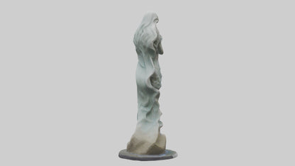 Flowing Riverstone statue model VR / AR / low-poly