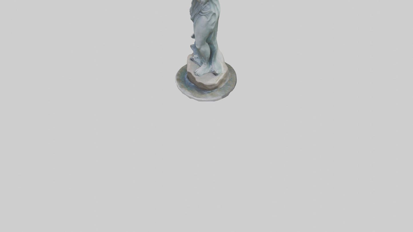Flowing Riverstone statue model VR / AR / low-poly