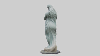 Flowing Riverstone statue model VR / AR / low-poly