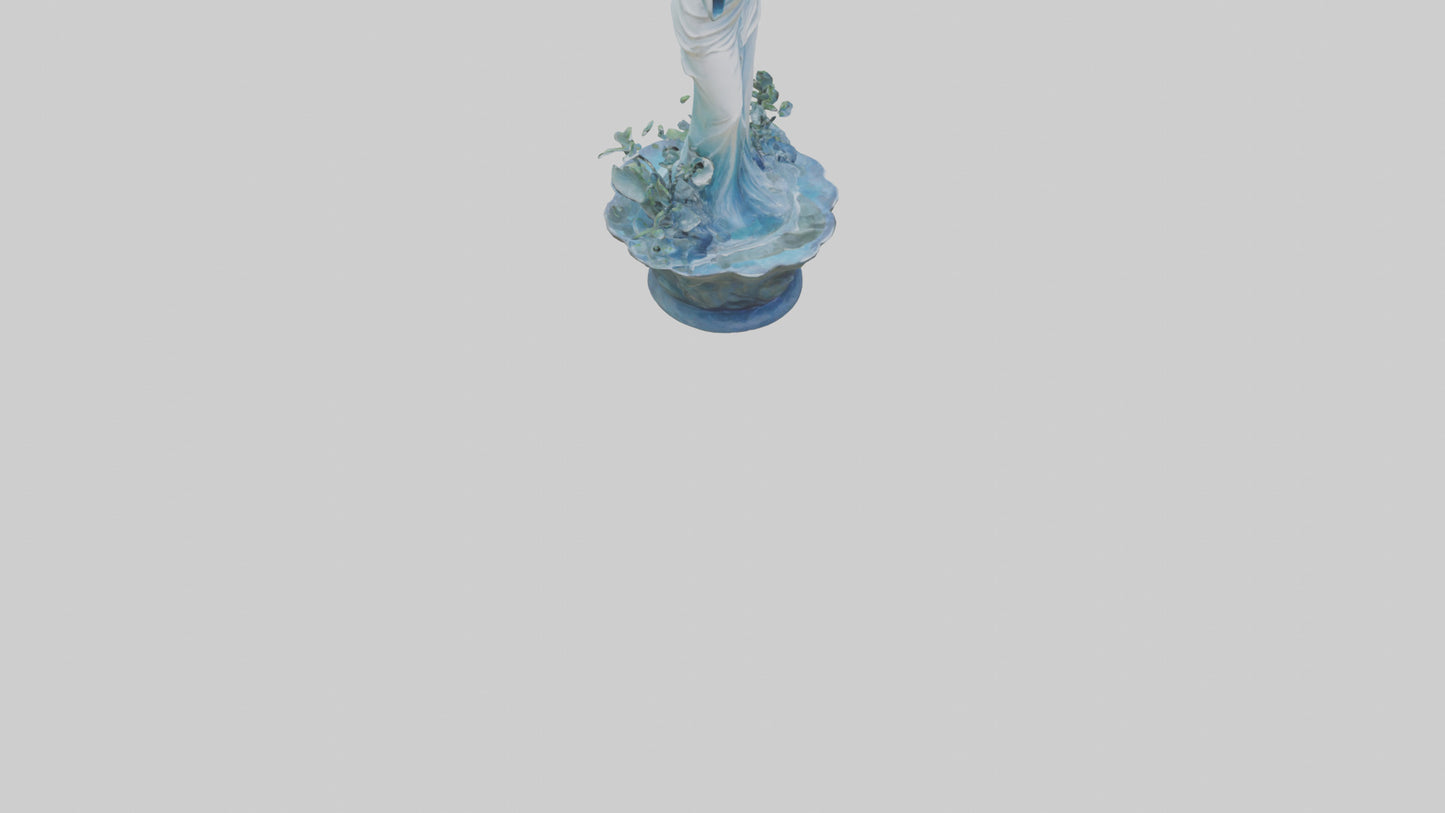 Flowing Water Garden Statue model 3D model