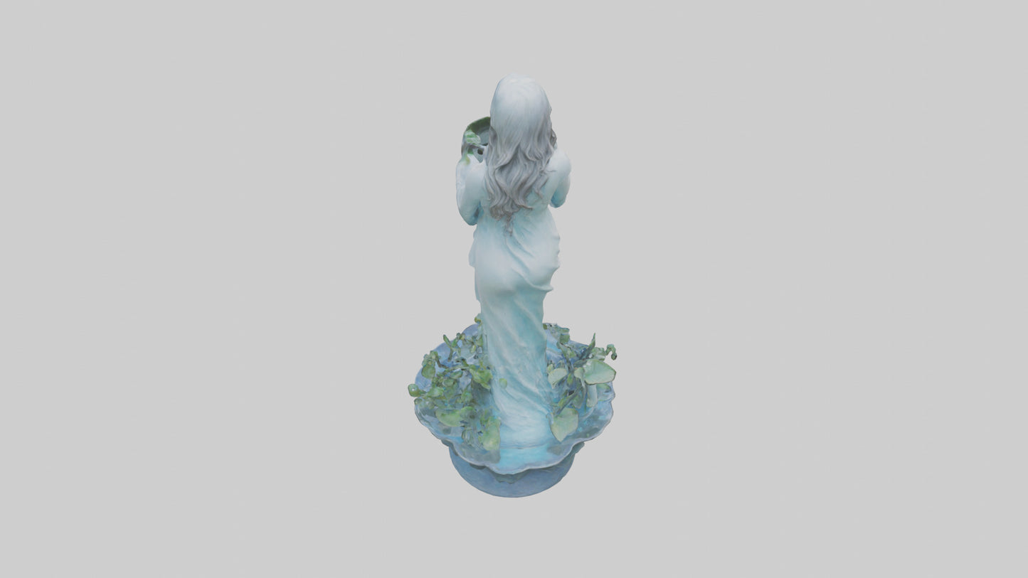 Flowing Water Garden Statue model 3D model