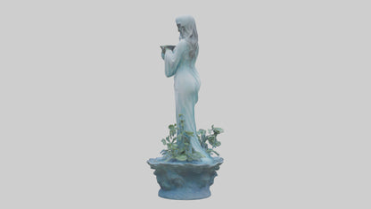 Flowing Water Garden Statue model 3D model