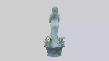 Flowing Water Garden Statue model 3D model