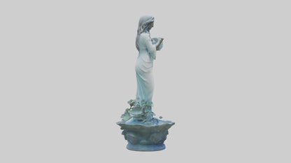 Flowing Water Garden Statue model 3D model