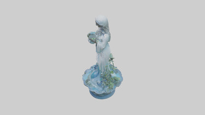 Flowing Water Garden Statue model 3D model