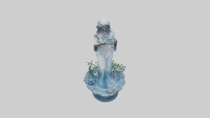 Flowing Water Garden Statue model 3D model