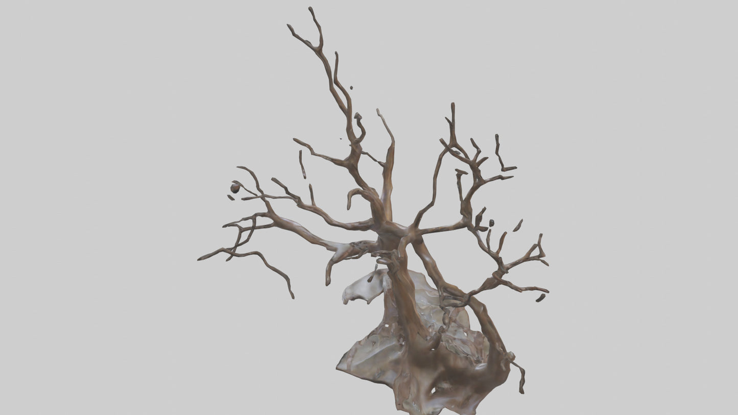 Fluid Branch Sculpture model 2 3D model