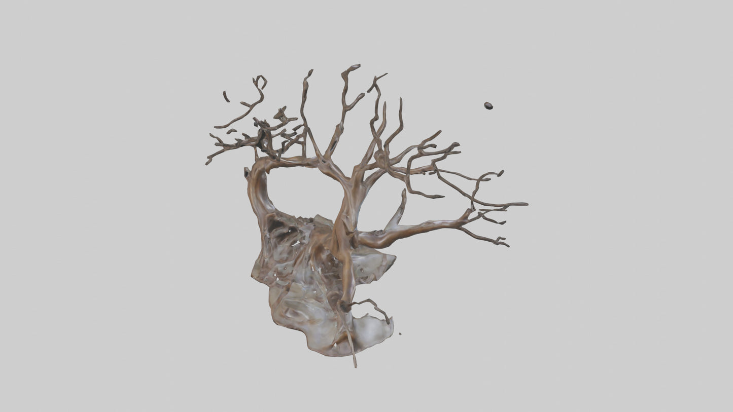 Fluid Branch Sculpture model 2 3D model