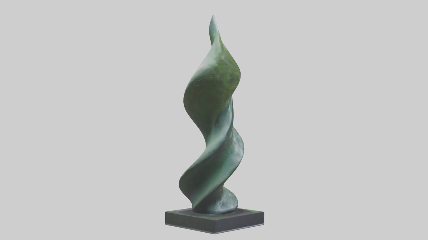 3D model Fluid Foliage Abstract statue model VR / AR / low-poly