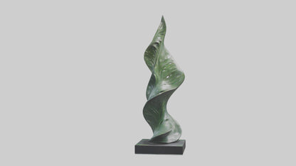 3D model Fluid Foliage Abstract statue model VR / AR / low-poly
