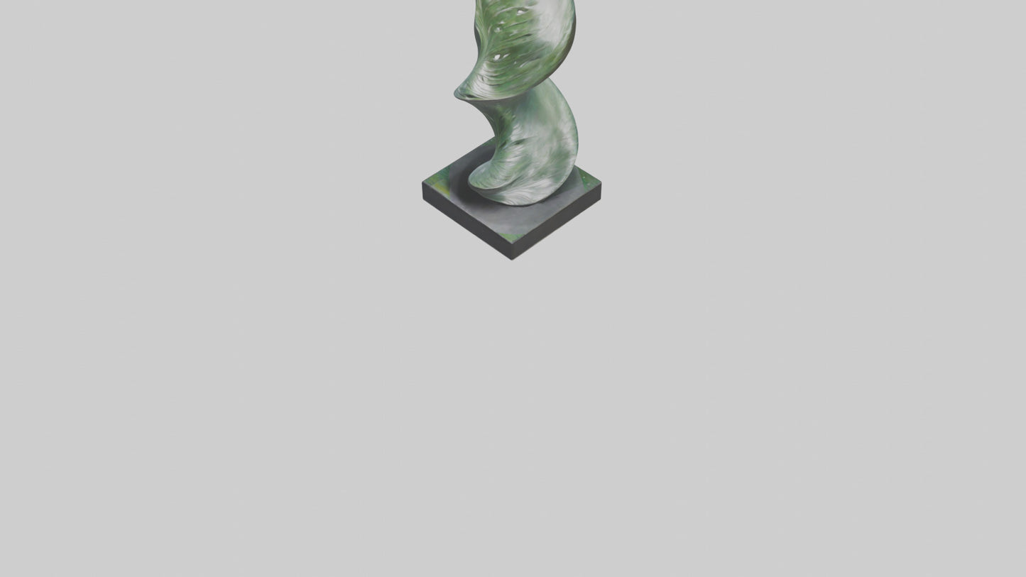 3D model Fluid Foliage Abstract statue model VR / AR / low-poly