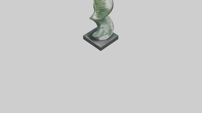 3D model Fluid Foliage Abstract statue model VR / AR / low-poly