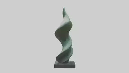 3D model Fluid Foliage Abstract statue model VR / AR / low-poly