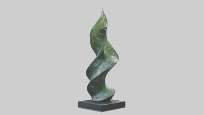 3D model Fluid Foliage Abstract statue model VR / AR / low-poly