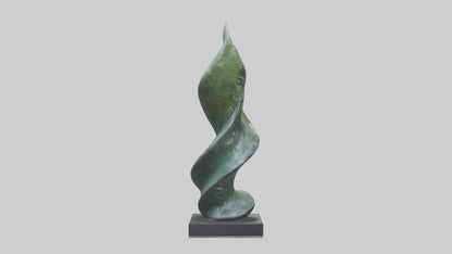 3D model Fluid Foliage Abstract statue model VR / AR / low-poly