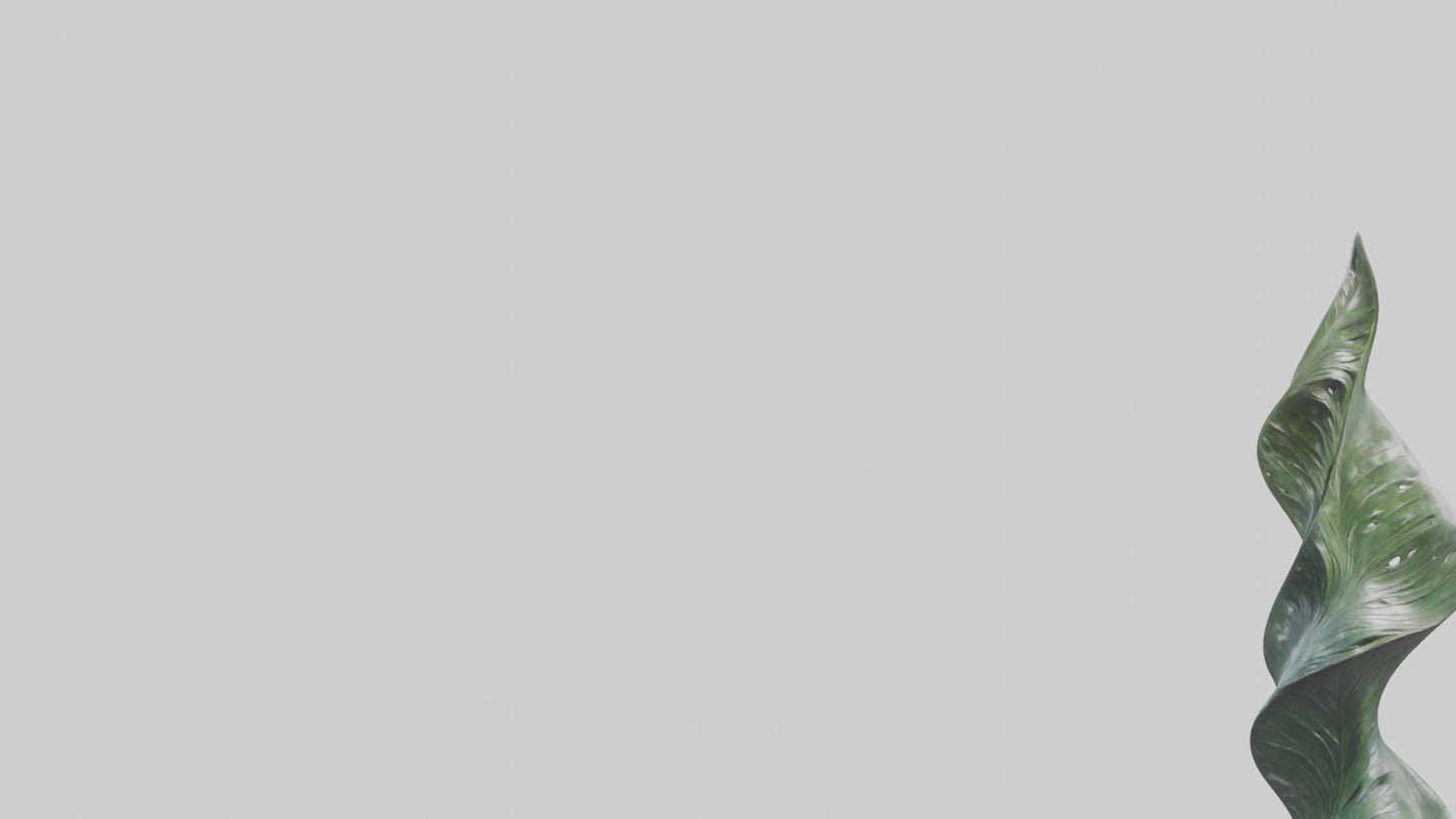 3D model Fluid Foliage Abstract statue model VR / AR / low-poly