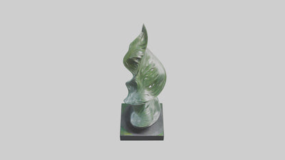 3D model Fluid Foliage Abstract statue model VR / AR / low-poly