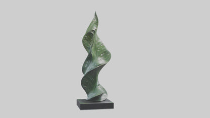 3D model Fluid Foliage Abstract statue model VR / AR / low-poly