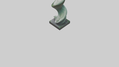 3D model Fluid Foliage Abstract statue model VR / AR / low-poly