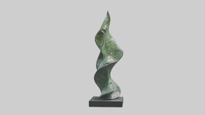 3D model Fluid Foliage Abstract statue model VR / AR / low-poly