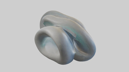 Fluid Organic Shape statue model 3D model