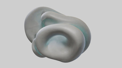 Fluid Organic Shape statue model 3D model