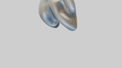 Fluid Organic Shape statue model 3D model