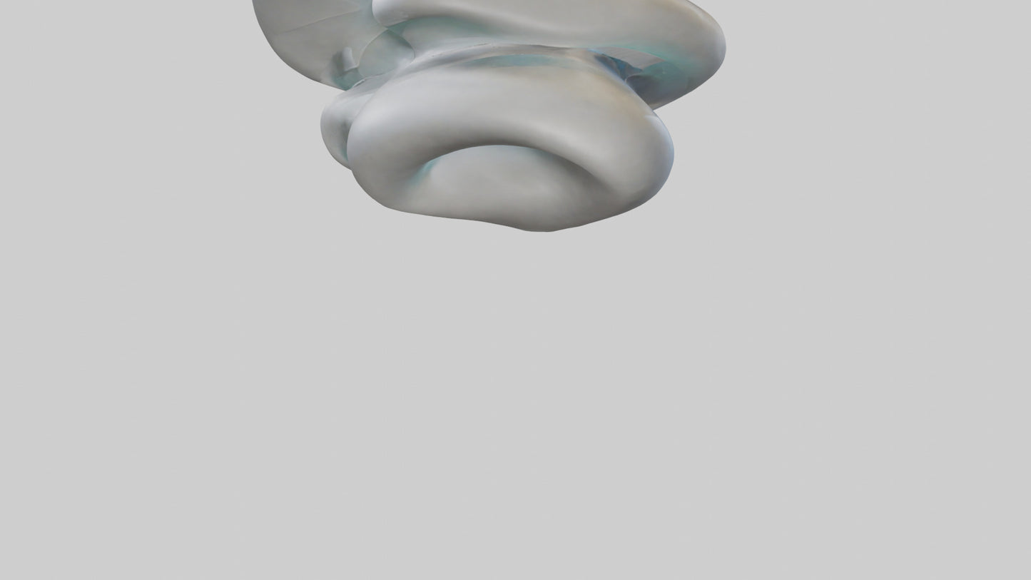 Fluid Organic Shape statue model 3D model