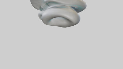 Fluid Organic Shape statue model 3D model