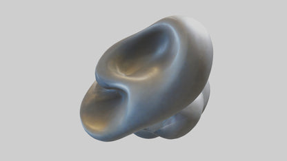Fluid Organic Shape statue model 3D model