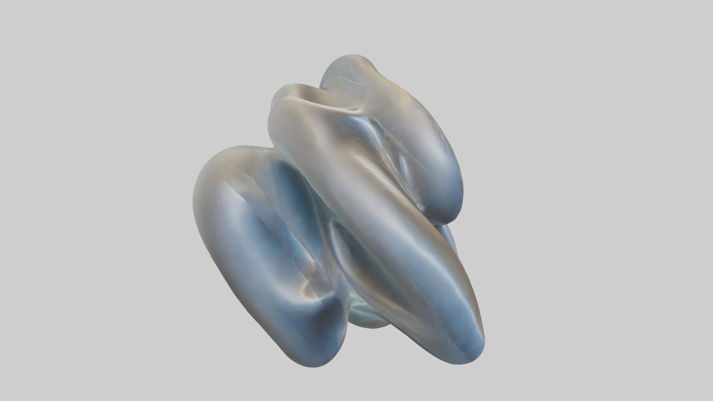 Fluid Organic Shape statue model 3D model
