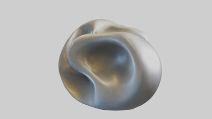 Fluid Organic Shape statue model 3D model