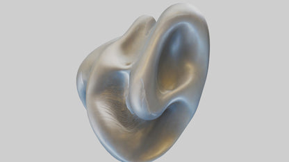 Fluid Organic Shape statue model 3D model