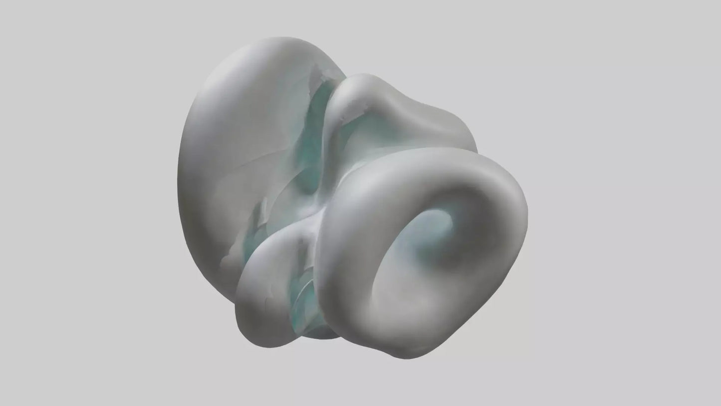 Fluid Organic Shape statue model 3D model