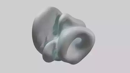Fluid Organic Shape statue model 3D model