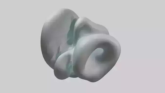 Fluid Organic Shape statue model 3D model