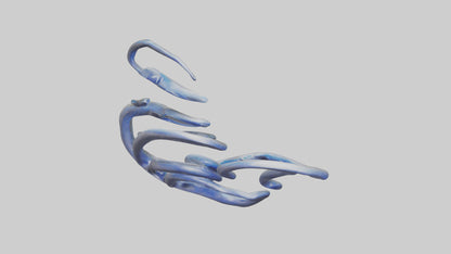 Fluid Stem Sculpture model 3D model