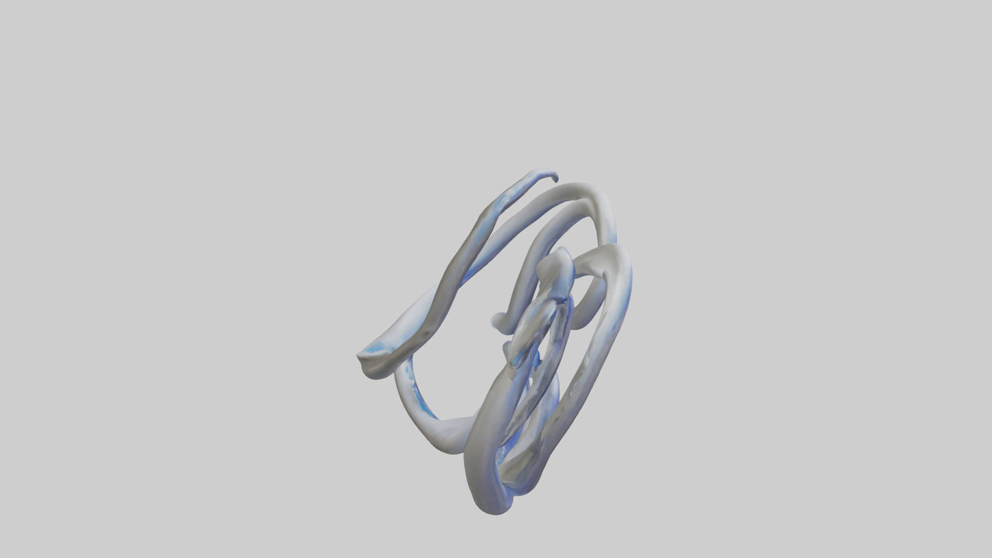 Fluid Stem Sculpture model 3D model