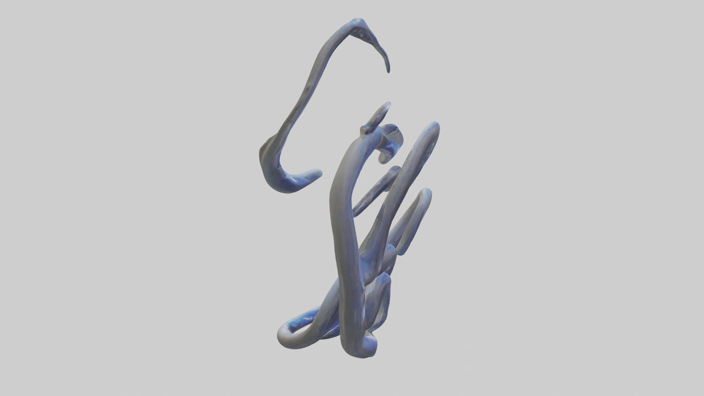 Fluid Stem Sculpture model 3D model