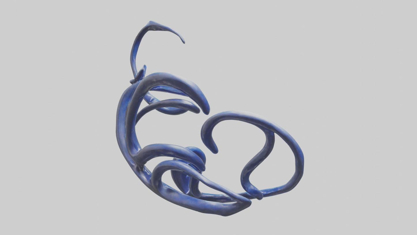 Fluid Stem Sculpture model 3D model