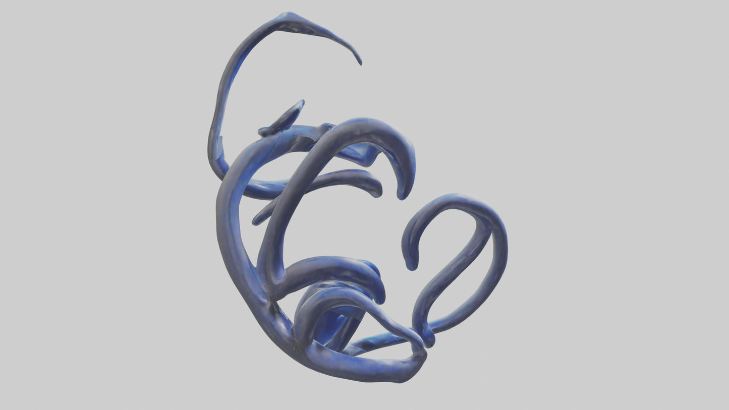 Fluid Stem Sculpture model 3D model