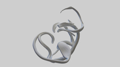 Fluid Stem Sculpture model 3D model