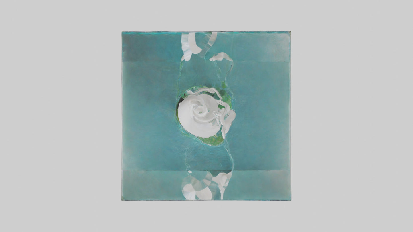 Fluid Water Plant Sculpture model VR / AR / low-poly