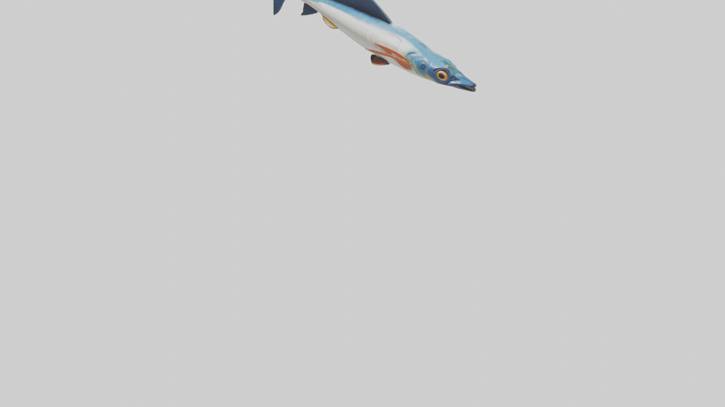 Flying Fish escaping model 3D model