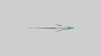 Flying Fish escaping model 3D model