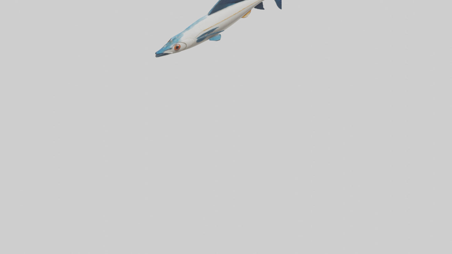 Flying Fish escaping model 3D model